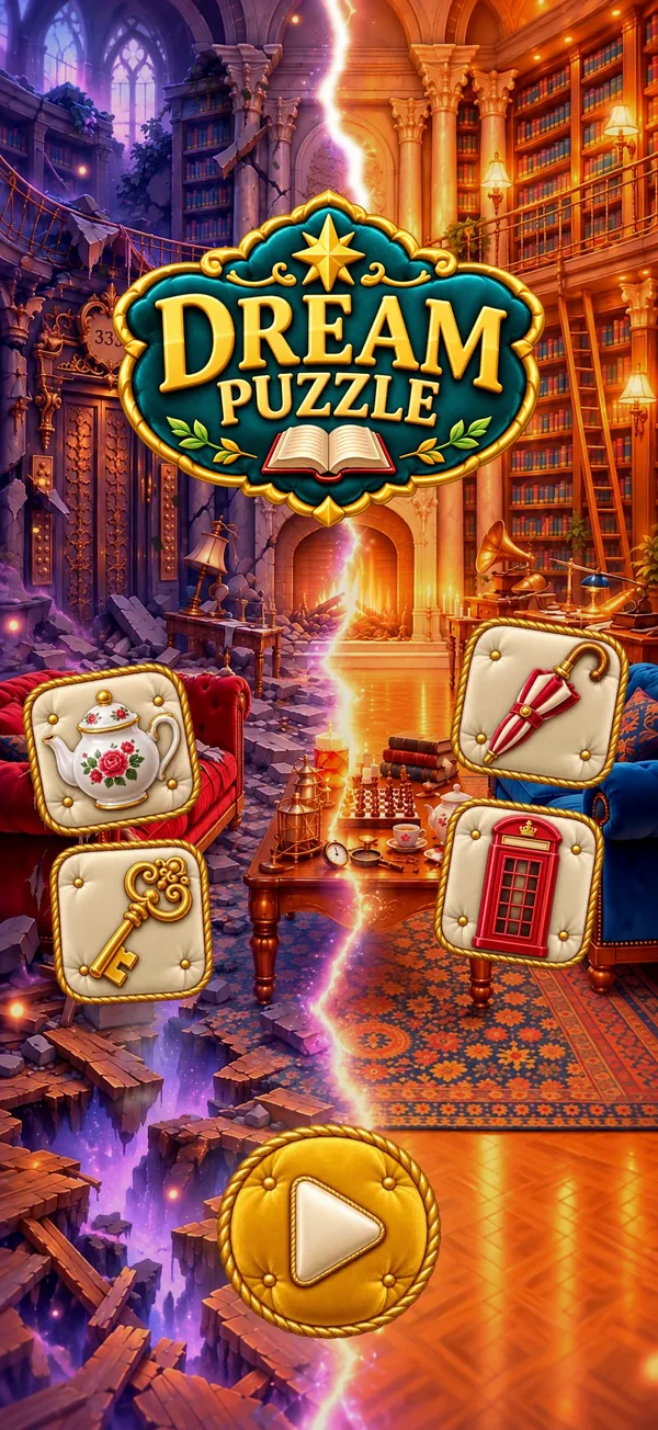 Der Startbildschirm von Dream Puzzle